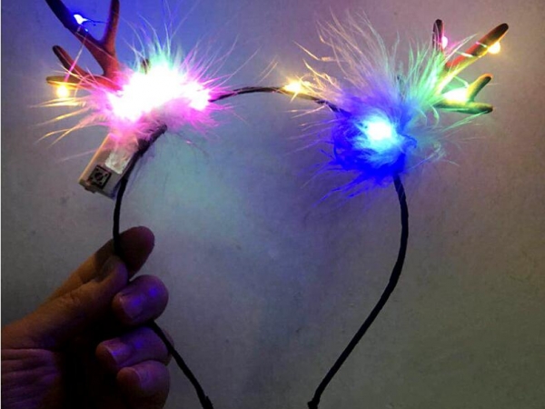 Luminous antler Hair Band Christmas Headband light