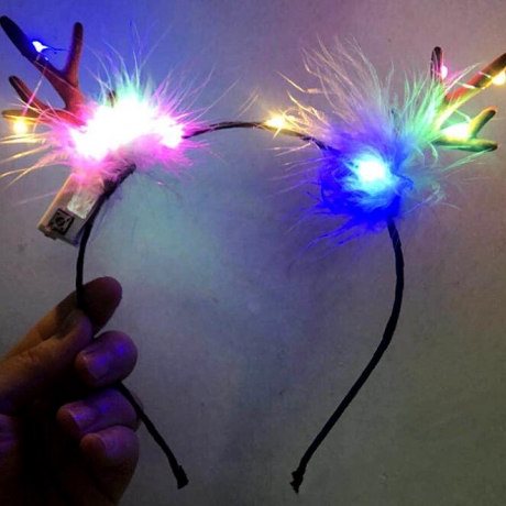 Luminous antler Hair Band Christmas Headband light