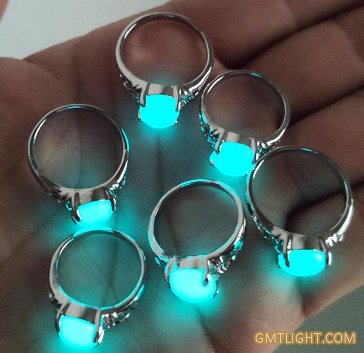 luminous stone silver ring