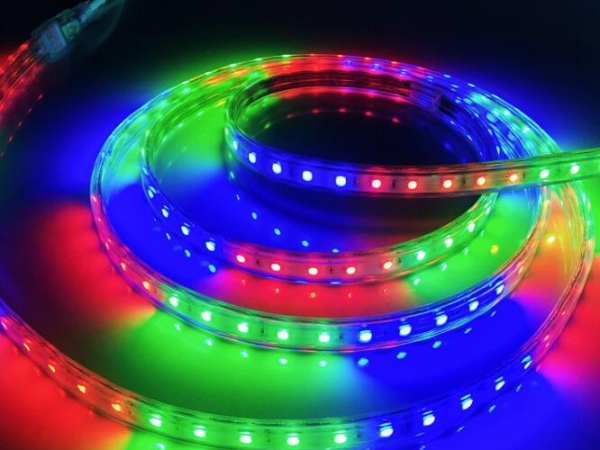 LED light with colorful decorative light strip