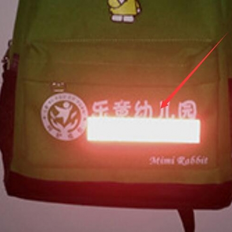 reflective stickers for schoolbags for safe purpose