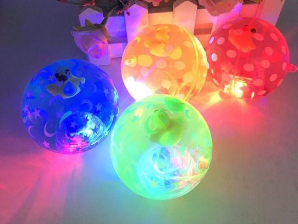 6.5cm diameter twinkle crystal ball light with rope