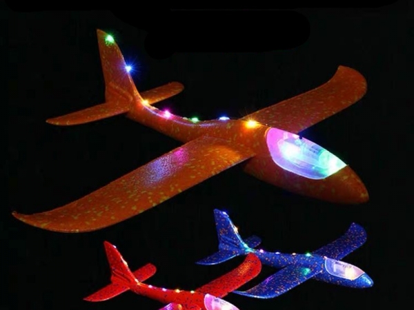 Hand Throwing Airplane 48cm LED Light Airplane Toy for children (FN-040A)