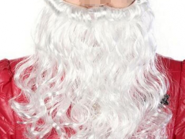 100 grams of Santa's white long beard