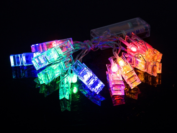 Photo clip light string with colorful led light (ML-077)