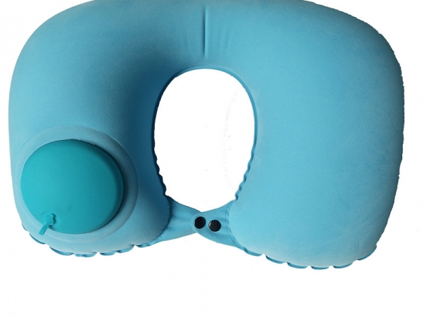 Air travel favor PVC push-type portable inflatable pillow (IP-001)