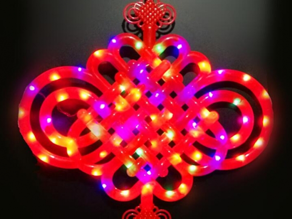 Led light chinese knot or safe knot