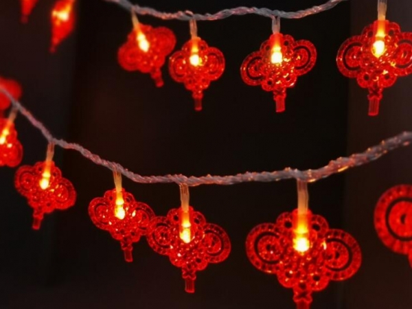 LED light string with Chinese knot style Zhongguojie