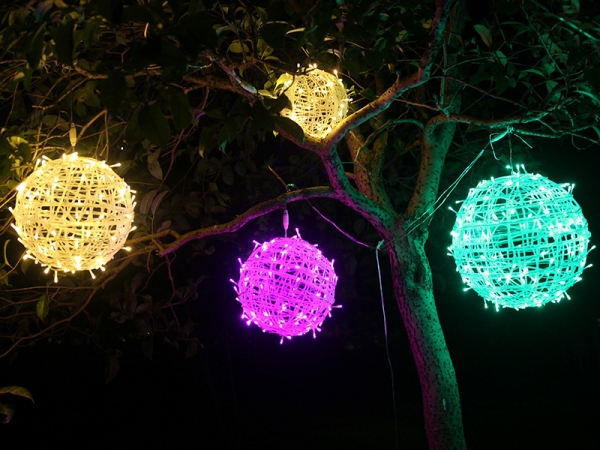 Outdoor Tree Decoration Light Colorfull LED Rattan Ball Lights (ML-068)