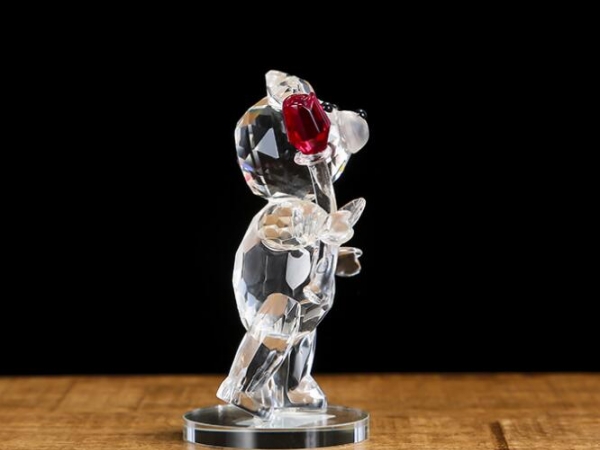2021 Valentine's Day gift crystal bear with rose