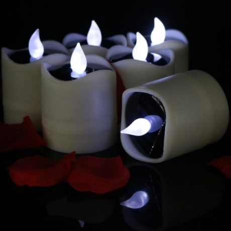 Solar energy rechargeable candle