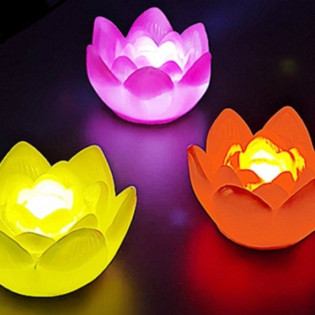 Led lotus shaped lamp