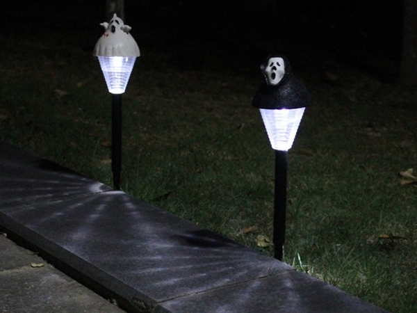 Lawn Halloween solar jack-o-lantern skeleton lantern