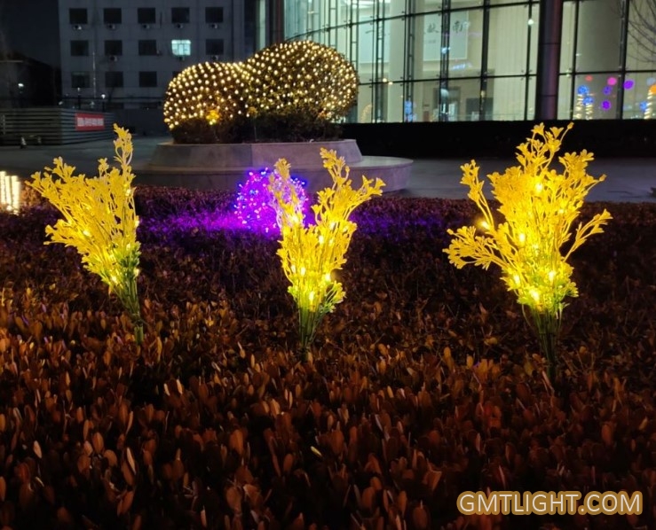 solar artificial chinese pine light