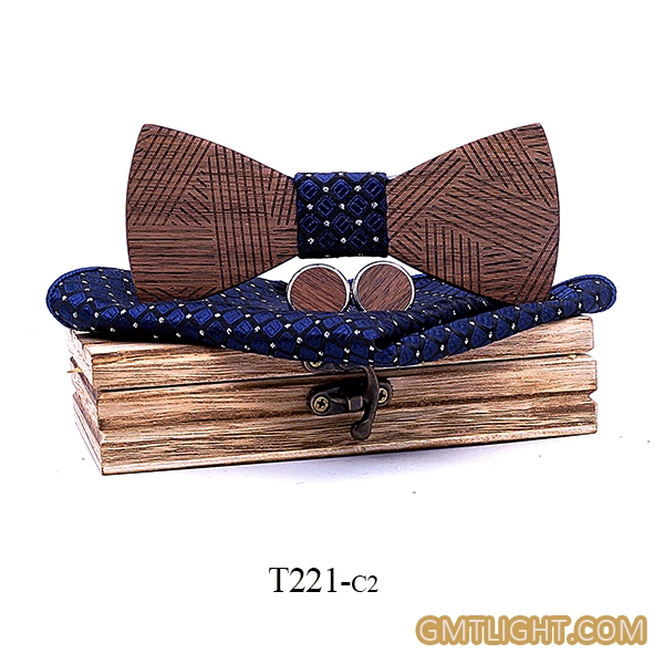 wooden bow tie for adult