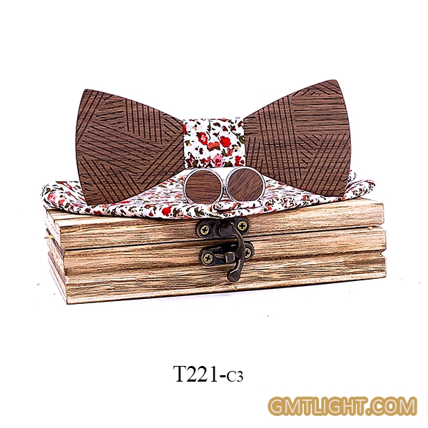 wooden bow tie for adult