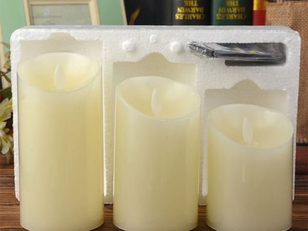 Remote control light up electric candle set (No.CD-RS075)