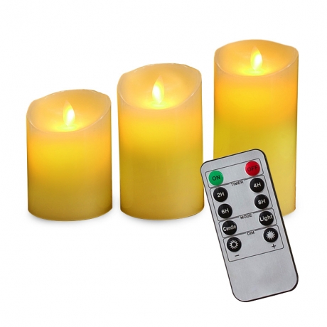 Rechargeable candle light with remote controller (No.CD-RS075C)