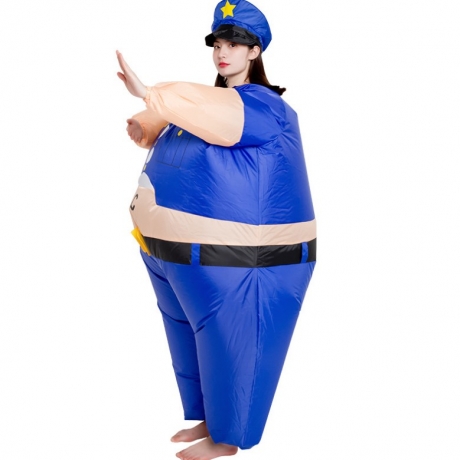 Exaggerated inflatable clothing for performance