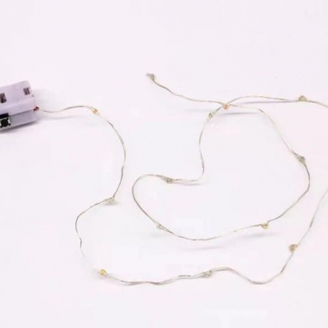 led light string with battery and switch for processing accessories
