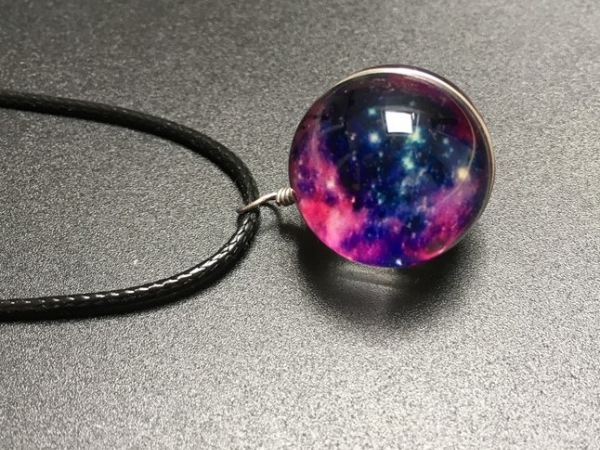 Luminous universe Crystal Ball Necklace for activities gift