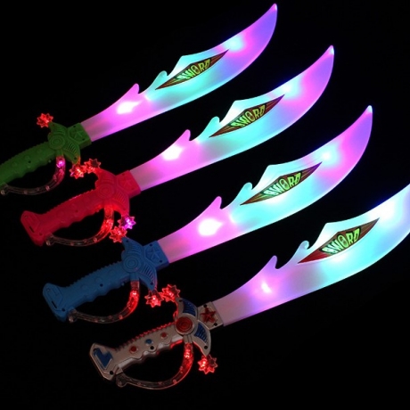 shark shaped shining sword with sound