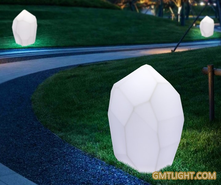 lawn solar energy stone lamp
