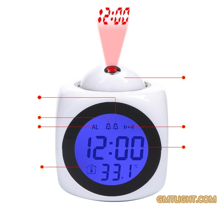 projection electro<em></em>nic clock for bedroom