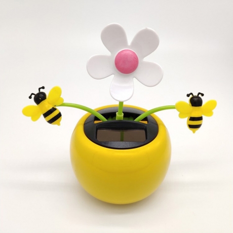 Solar swing car decorative flower and bees wholesale pack (No.SF-204)