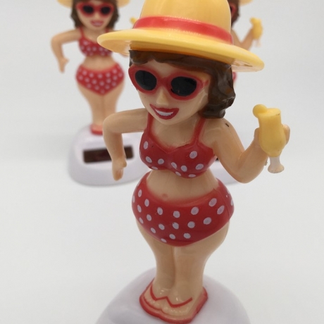 Solar dancing bikini girl