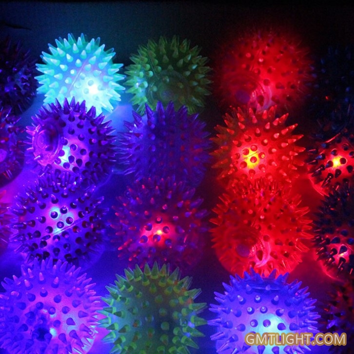 toys light emitting sound toothed flash ball