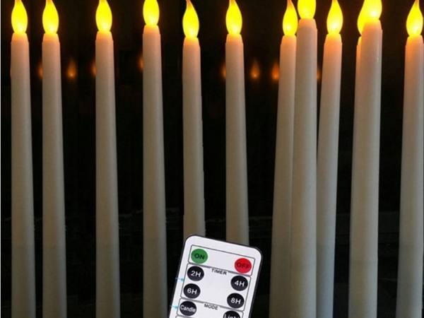 Remote control electronic stick candle led light with AA battery