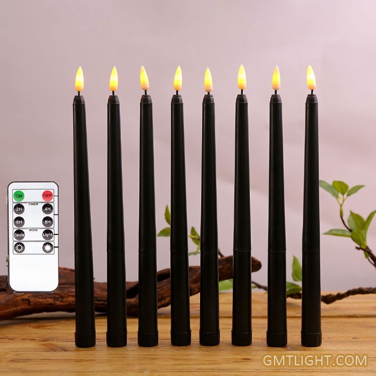 rod candle led rod wax with simulated flame