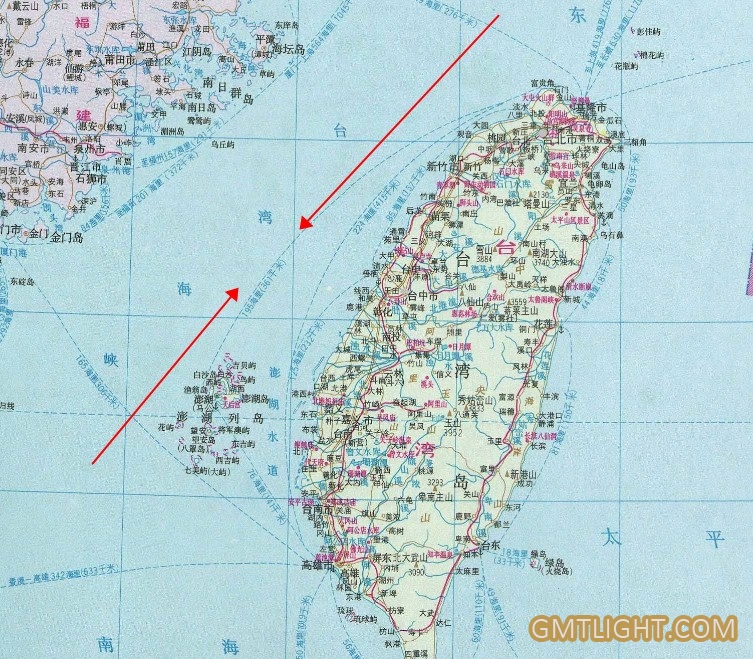 台湾海峡的宽度