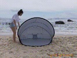 automatic quick opening beach tent