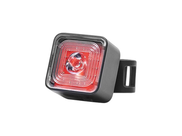 High brightness cube shape red LED color riding safety lamp for night activities   (No.BWT06R)