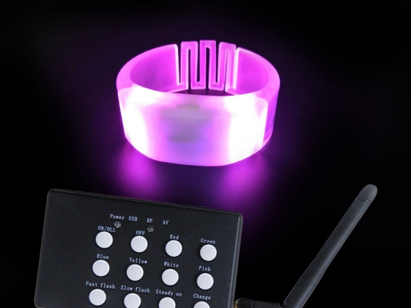 Remote controlled LED colorful light bracelet (No.BB-33)