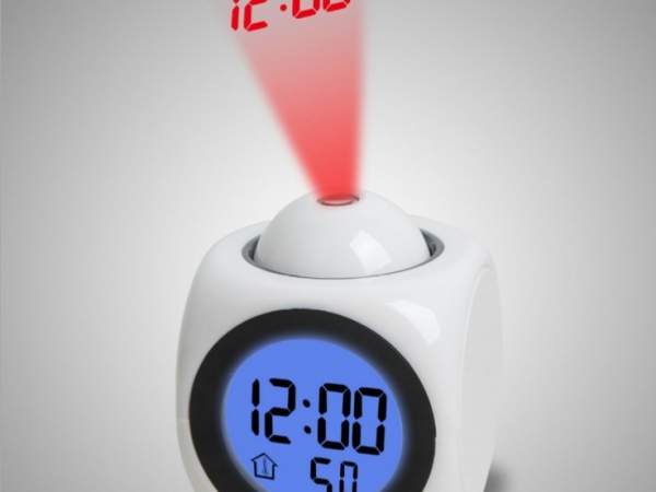 New multifunctional projection clock LED projection alarm clock voice clock projection clock（gmtpc-0