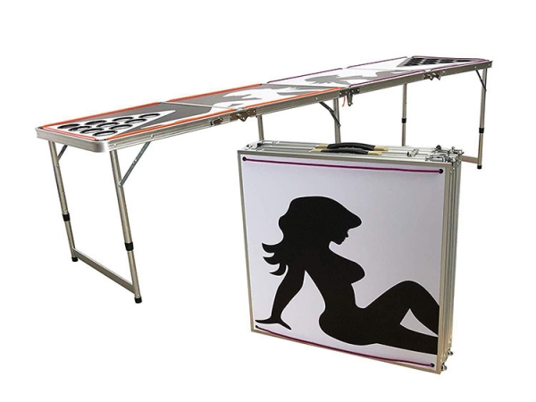 8 feet lengthe foldable LED light up beerpong table (No.GFE-T240)