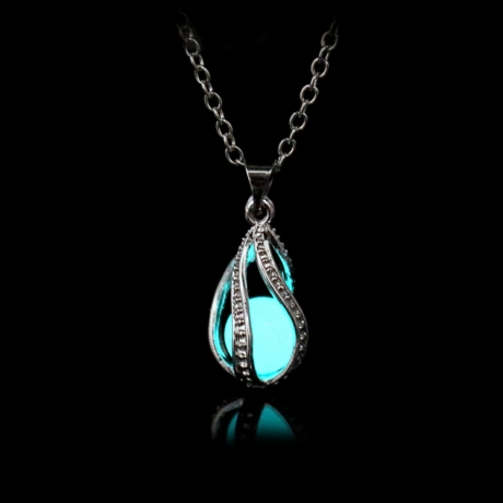 Night pearl for releasing energy at night lovemaking luminous necklace pearl pendant glowing in dark