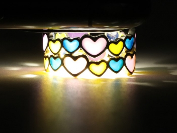 New butterfly luminous ring color light irradiation luminous butterfly finger ring with adjustable s
