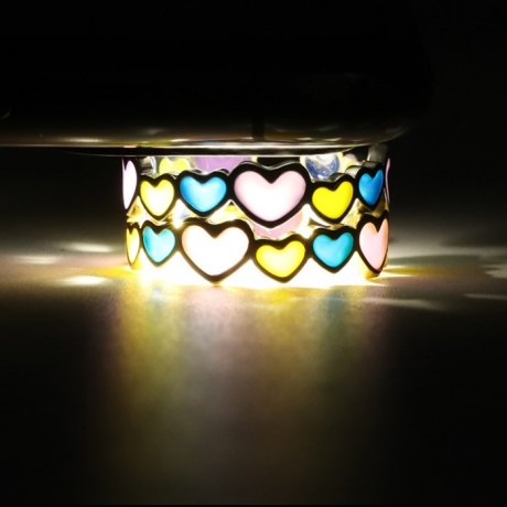 New butterfly luminous ring color light irradiation luminous butterfly finger ring with adjustable s