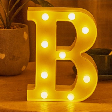 LED light-emitting light up English letter lamp on any occasion