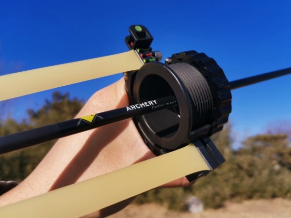 Flying fish precision positioning rod archery catapult slingshot