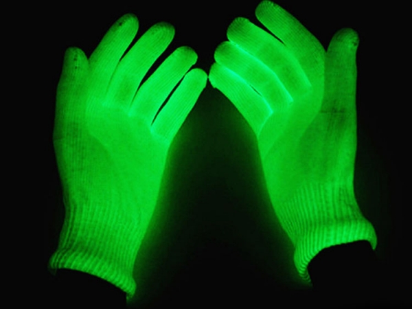 Luminous glow in dark knitted gloves (No.G-01)