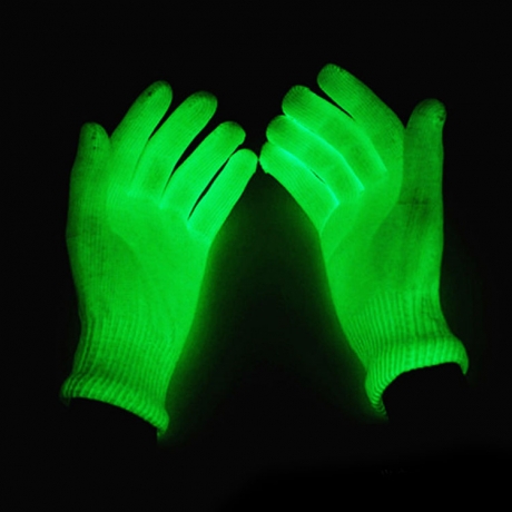 Luminous glow in dark knitted gloves (No.G-01)