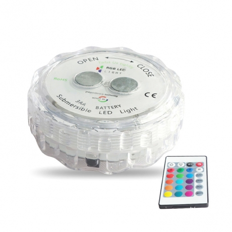 Waterproof remote control colorful LED submerged lamp (No.FL-110B)