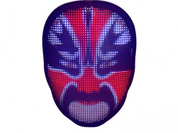 DIY LED display function mask with face induction changing