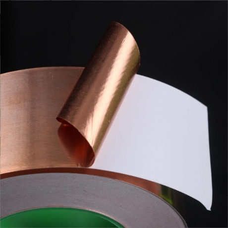 Single sided adhesive backed copper foil is widely used for heat dissipation, shielding and conducti