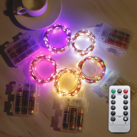 High quality remote control waterproof lamp string using AA battery